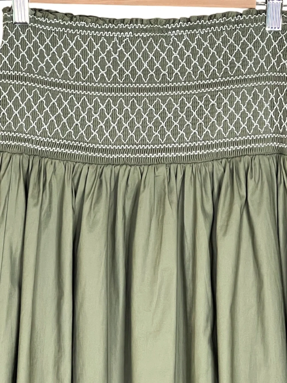 Reformation Haven Skirt in Artichoke Size Small